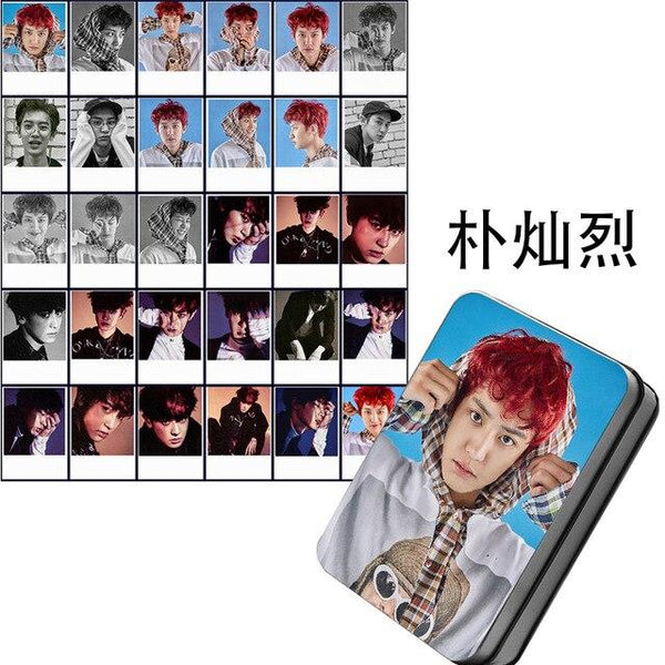 [MYKPOP]EXO EX'ACT ALBUM Monster Lucky One SUHO BAEKHYUN CHANYEOL SEHUN Photo Card Paper Cards HD Polaroid Photocard SA18040411