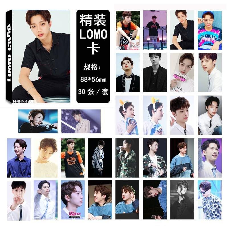 [MYKPOP]WANNA ONE Lai Guan Lin LOMO Cards New Fashion K-POP Paper Photo Card HD Photocard SA18030521