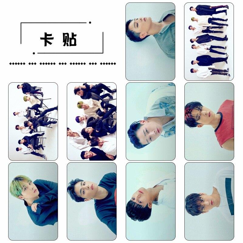[MYKPOP]IKON Photo Ablum Crystal Stickers 10pcs/set KPOP Fans Collection SA18082505