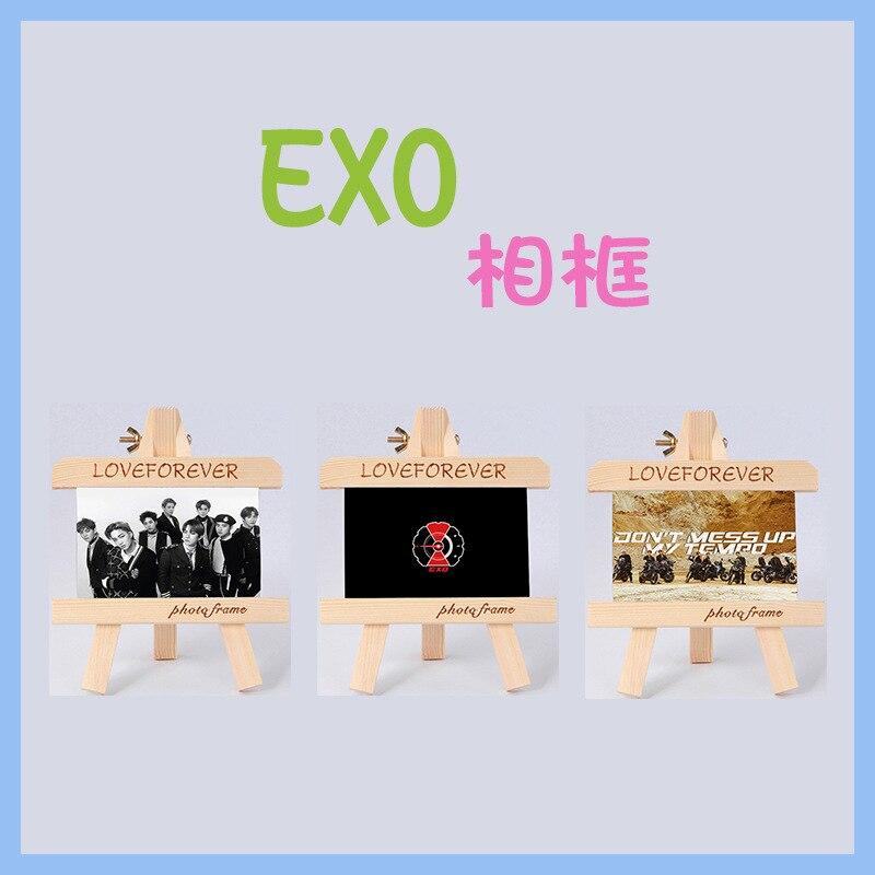 [MYKPOP]EXO SEHUN CHANYEOL BAEKHYUN Wood Frame + Photo KPOP Fans Collection SA18102104