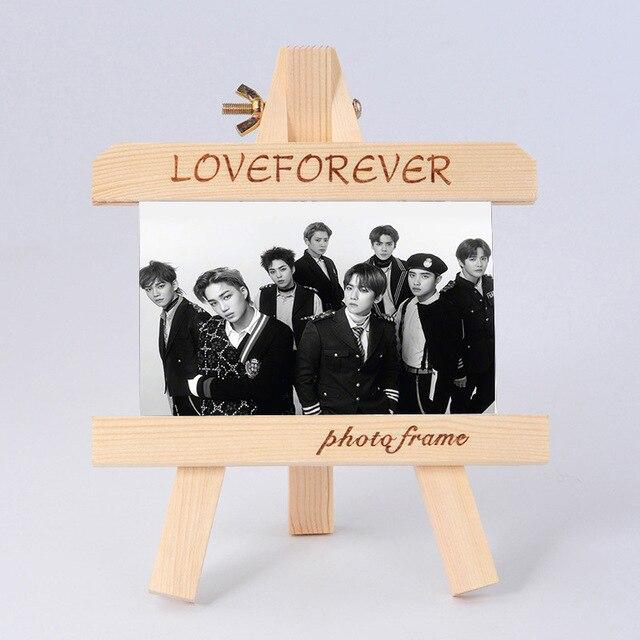 [MYKPOP]EXO SEHUN CHANYEOL BAEKHYUN Wood Frame + Photo KPOP Fans Collection SA18102104