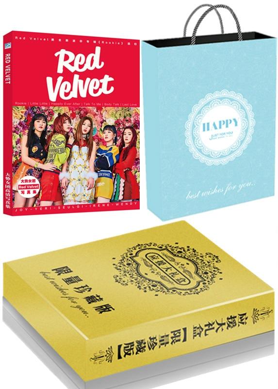 [MYKPOP]Red Velvet Luxury Gift Set CD+Photo Card+Poster+Bookmarks+Crystal Card, KPOP Fans Collection SA19070601