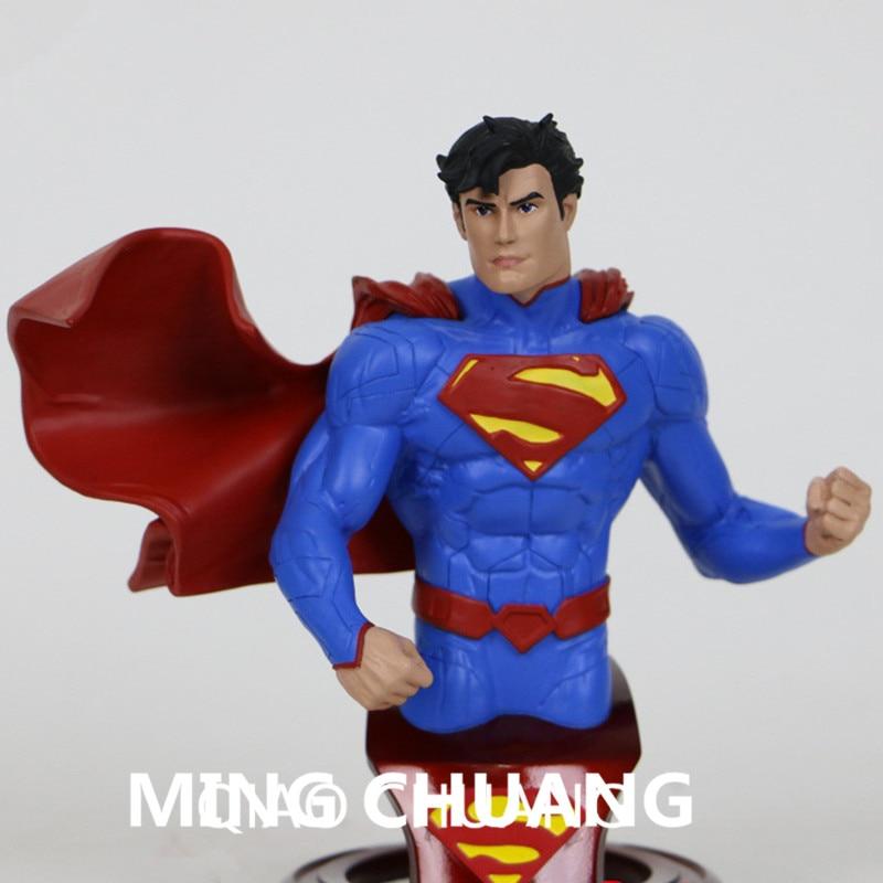 Justice League Statue Superhero Bust Superman Henry Cavill Half-Length Photo Or Portrait 1/12 GK Action Figure Doll 10CM J619
