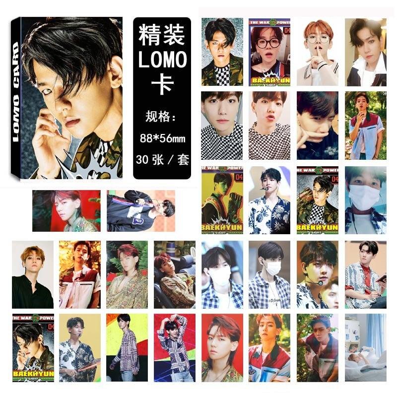 [MYKPOP] EXO BAEKHYUN THE WAR LOMO Cards 05 Paper Photo Card HD Photocard SA18030217