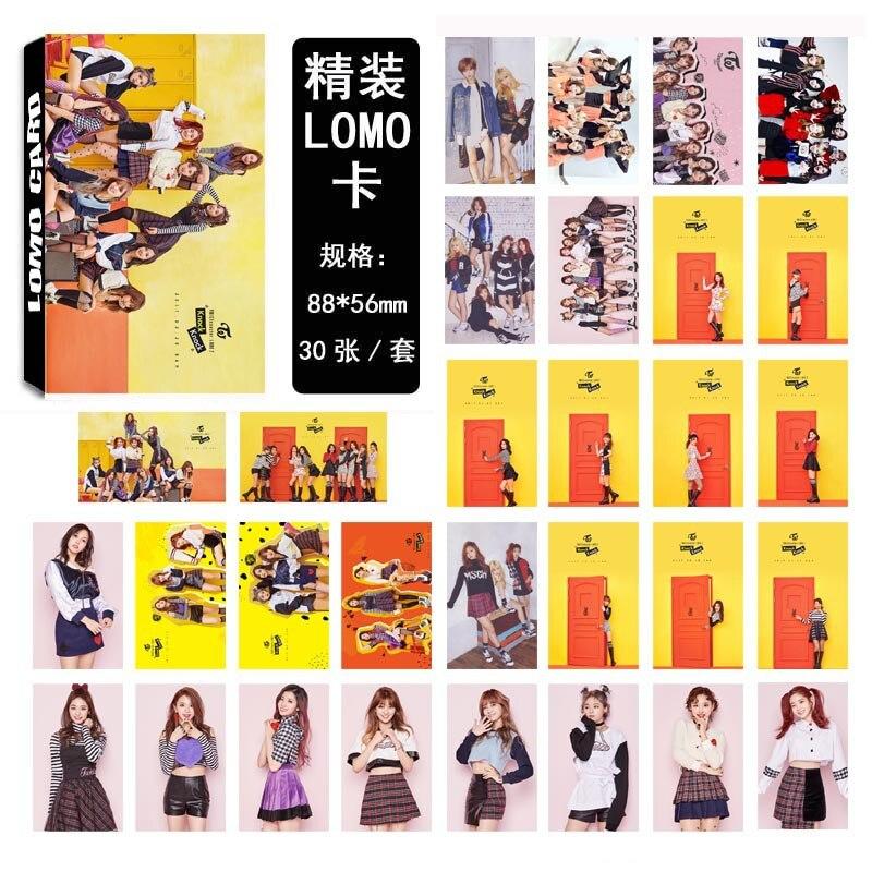 [MYKPOP]TWICE KNOCK KNOCK LOMO Cards K-POP FASHION 03 Paper Photo Card HD Photocard SA18030418