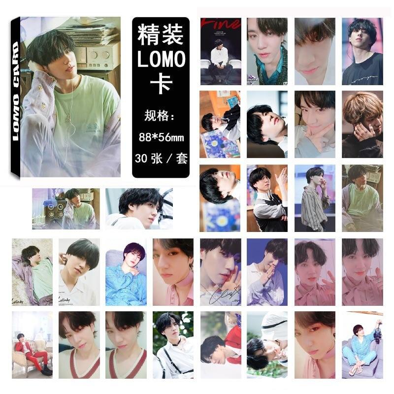 [MYKPOP]GOT7 YUGYEOM LOMO Cards LULLABY HD Photo Paper Cards 30pcs/set Gift Box KPOP Fans Collection SA18101308