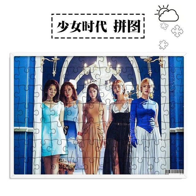 [MYKPOP]GIRL'S GENERATION Puzzles 120pcs With a Photo Frame Desk Decoration KPOP Fans Collection SA18102016