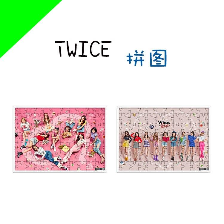 [MYKPOP]TWICE 5th Mini Album WHAT IS LOVE Puzzles 120pcs With a Photo Frame Desk Decoration KPOP Fans Collection SA18052105