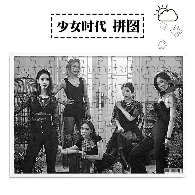 [MYKPOP]GIRL'S GENERATION Puzzles 120pcs With a Photo Frame Desk Decoration KPOP Fans Collection SA18102016