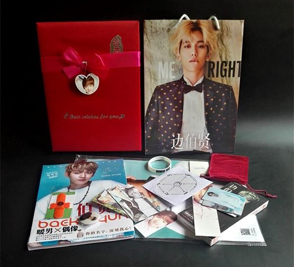 [MYKPOP]EXO BAEKHYUN: Luxury Gift Set CD+Photo Book+Poster+Bookmarks, KPOP Fans Collection SA19070603