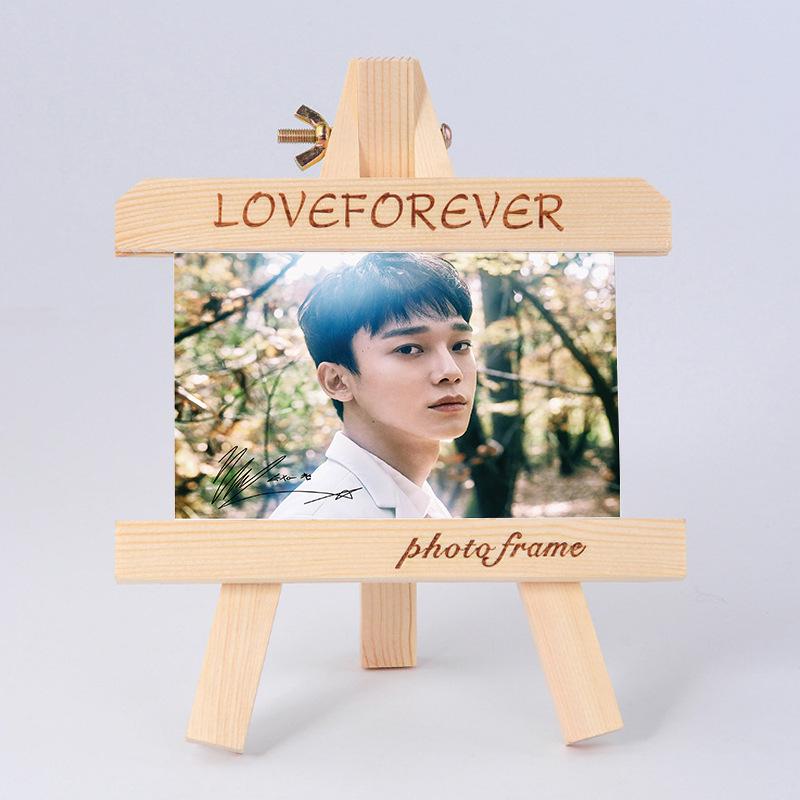 [MYKPOP]EXO CHEN Wood Frame + Photo PLANET4 KPOP Fans Collection SA18090305
