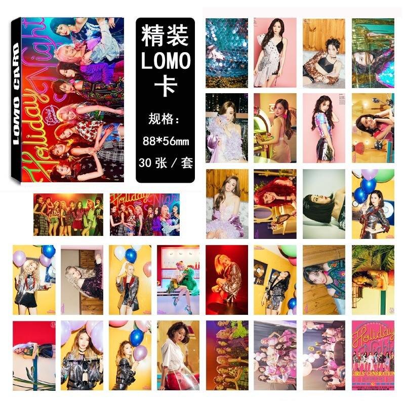 [MYKPOP]Girls' Generation Holiday Night Album LOMO Cards 02 Paper Photo Card HD Photocard SA18030514