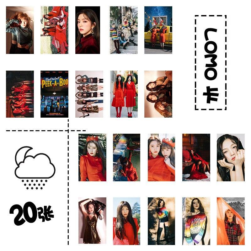 [MYKPOP]RED VELVET PEEK-A-BOO LOMO Cards Set 20pcs/set Paper Photo Card KPOP Fans Collection Tin Box Packing SA18082509