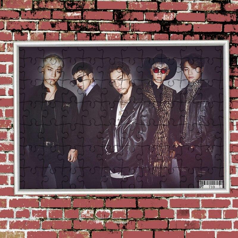 [MYKPOP]BIGBANG Puzzles 120pcs With a Photo Frame Desk Decoration KPOP Fans Collection SA18080512