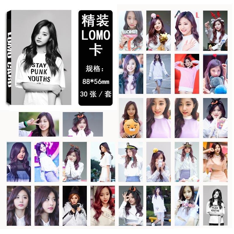 [MYKPOP]TWICE Tzuyu TT LOMO Cards K-POP FASHION 01Paper Photo Card HD Photocard SA18030423
