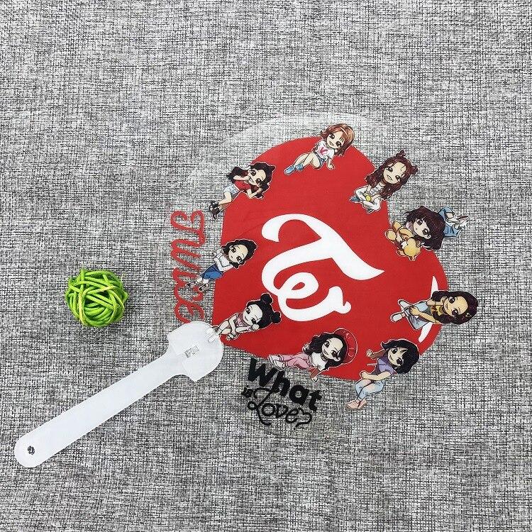 [MYKPOP]TWICE WHAT IS LOVE Fan New Album HD Photo PVC Fan KPOP Transparent Fans Collection SA18060312