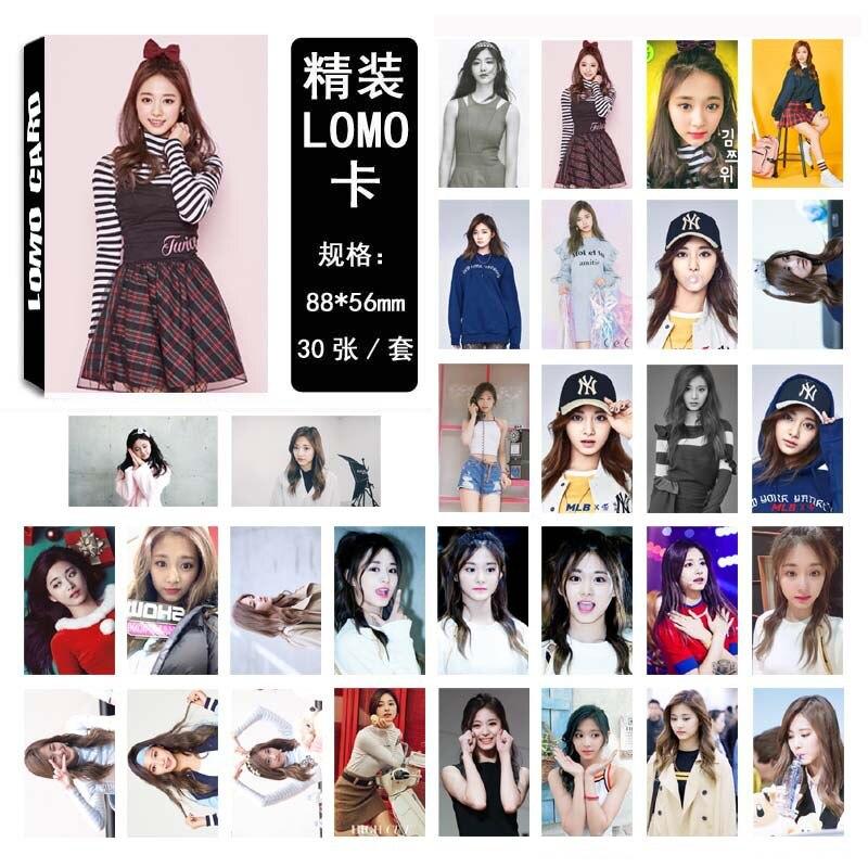 [MYKPOP]TWICE Tzuyu TT LOMO Cards 02 K-POP FASHION Paper Photo Card HD Photocard SA18030424