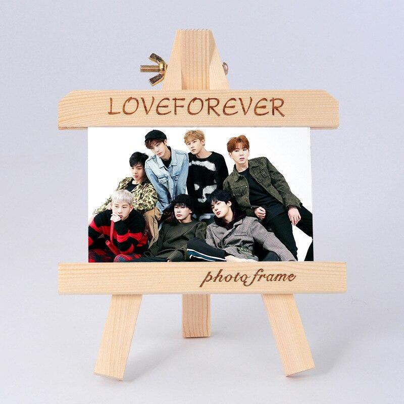 [MYKPOP]MONSTA X Wood Frame + Photo THE CODE KPOP Fans Collection SA18090406