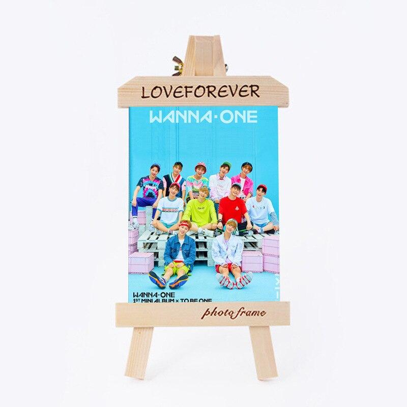[MYKPOP]WANNA ONE Wood Frame + Photo KPOP Fans Collection SA18090506