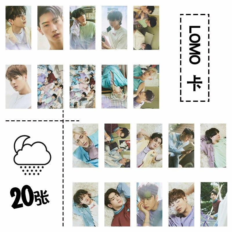 [MYKPOP]GOT7 MARK PRESENT YOU Cards Set 20pcs/set Paper Photo Card KPOP Fans Collection Tin Box Packing SA18101910