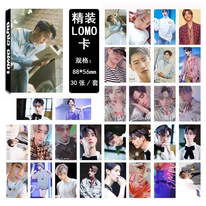 [MYKPOP]GOT7 MARK LOMO Cards LULLABY HD Photo Paper Cards 30pcs/set Gift Box KPOP Fans Collection SA18101303