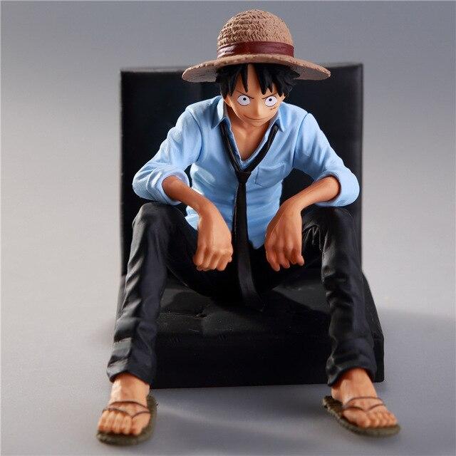 ONE PIECE Photo Monkey D Luffy & Hancock Sitting Sofa Anime Figure Model Gift Toys for Children