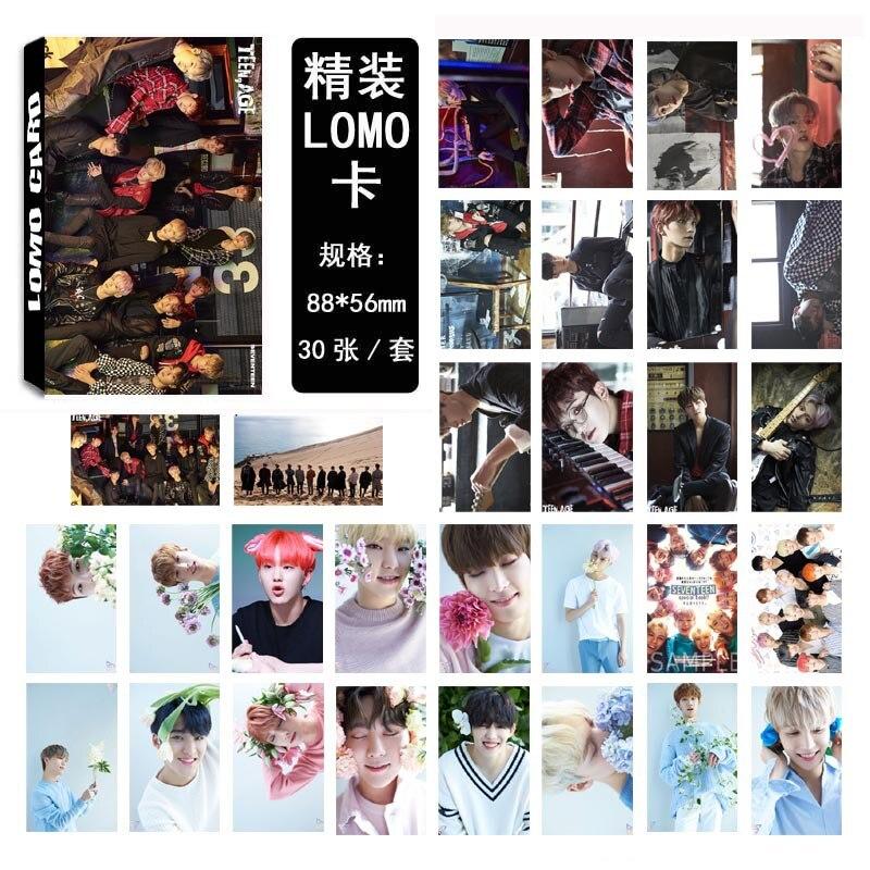 [MYKPOP]SEVENTEEN LOMO Cards K-POP FASHION 03 Paper Photo Card HD Photocard SA18030414