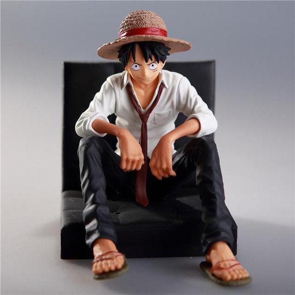 ONE PIECE Photo Monkey D Luffy & Hancock Sitting Sofa Anime Figure Model Gift Toys for Children