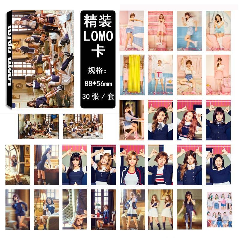 [MYKPOP]TWICE SIGNAL LOMO Cards K-POP FASHION 04 Paper Photo Card HD Photocard SA18030419
