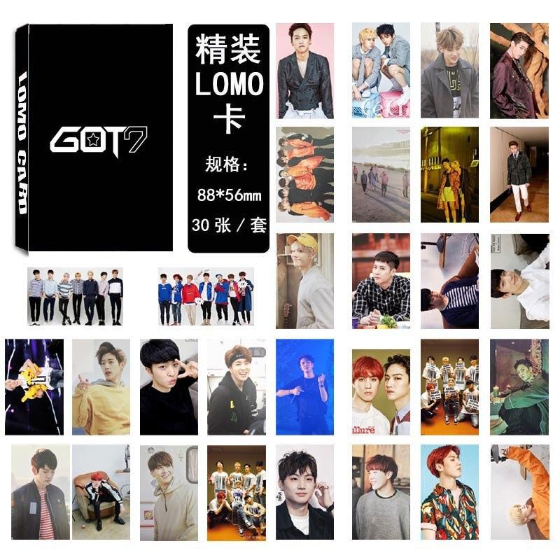 [MYKPOP]GOT7 Mark/Jackson/JB LOMO Cards Paper Photo Card HD Photocard SA18030326