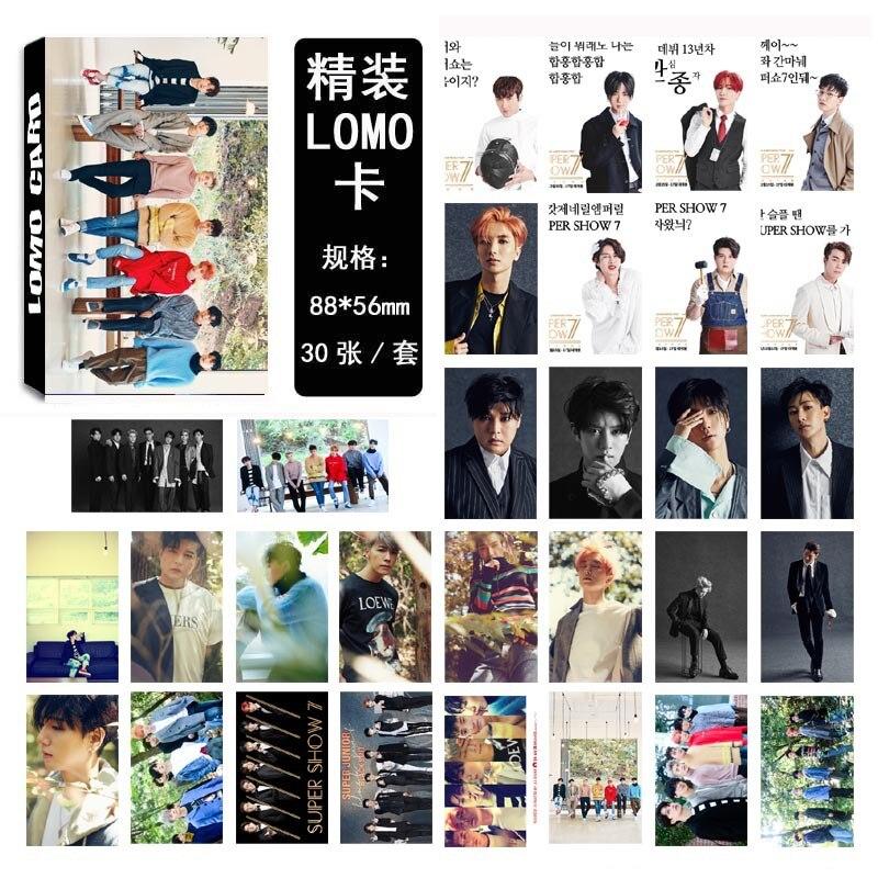 [MYKPOP]SUPER JUNIOR PLAY LOMO Cards K-POP FASHION Paper Photo Card 01 HD Photocard SA18030408