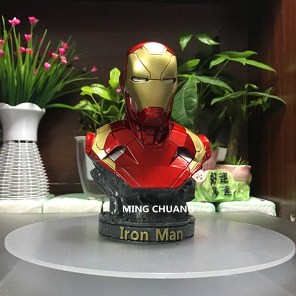 Statue Avengers Tony Stark Superhero Iron Man Bust 1:4 MK46 Half-Length Photo Or Portrait MARK4 Resin Action Figure Toy BOX J81
