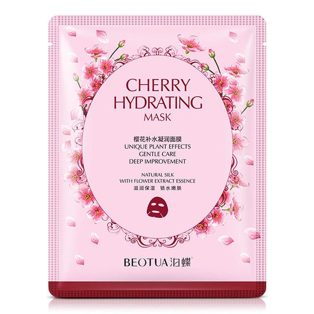 Water Light Facial Mask Seaweed & Cherry Blossom & Bamboo Charcoal Nourishing Moisturizing Brightening Anti Acne Face Mask