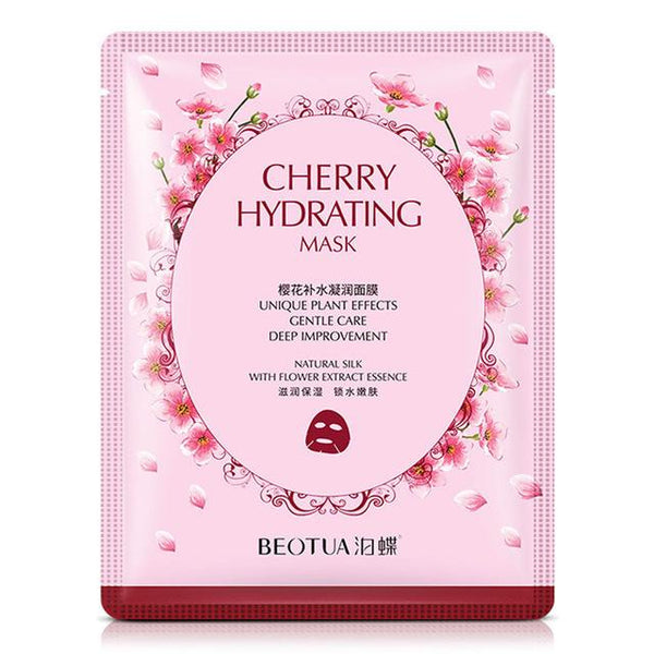 Water Light Facial Mask Seaweed & Cherry Blossom & Bamboo Charcoal Nourishing Moisturizing Brightening Anti Acne Face Mask