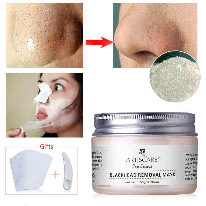 ARTISCARE Aloe Peeling Mask Nose Blackhead Remover Face Mask T Zone Care Deep Clean Skin Pore Strip Acne Treatment Black Mask