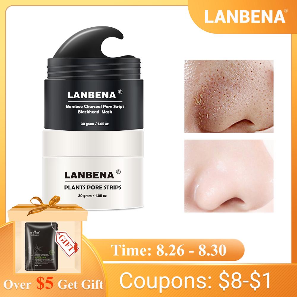 LANBENA Blackhead Remover Mask Blackhead Nose Mask Peeling Acne Treatment Repair Blackhead Deep Cleansing Skin Care 60 Pcs Paper