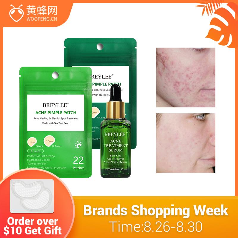 BREYLEE Acne Pimple Patch Acne Treatment Serum Essence Face Mask Skin Care Pimple Remover Tool Whitening Facial Serum Stickers
