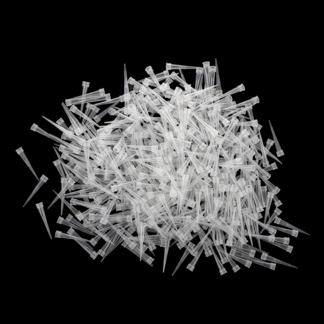 Laboratory Clear White 10UL Lab Liquid Pipette Pipettor Tips 1000 Pcs