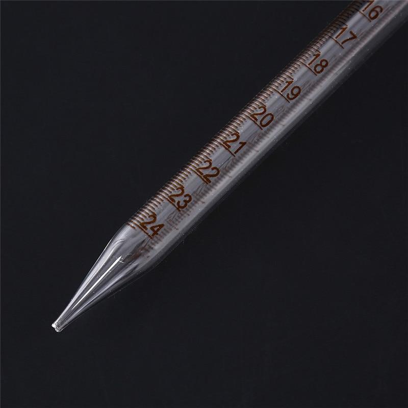 1pc 8 style Glass Graduated Pipette Lab Chemistry Dropper Dispensing