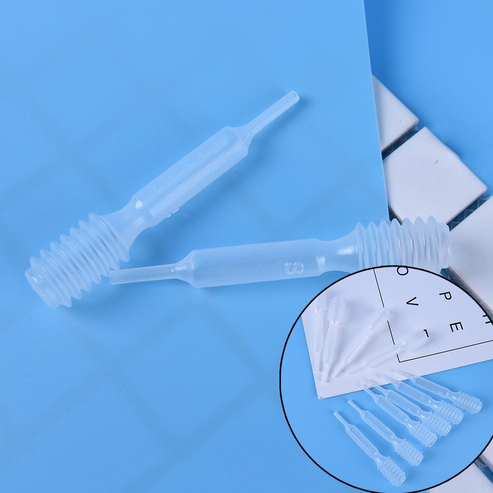 10Pcs 5ml Disposable Transparent Pipettes Safe Plastic Eye Dropper Transfer Graduated Pipettes Lab Experiment Supplies