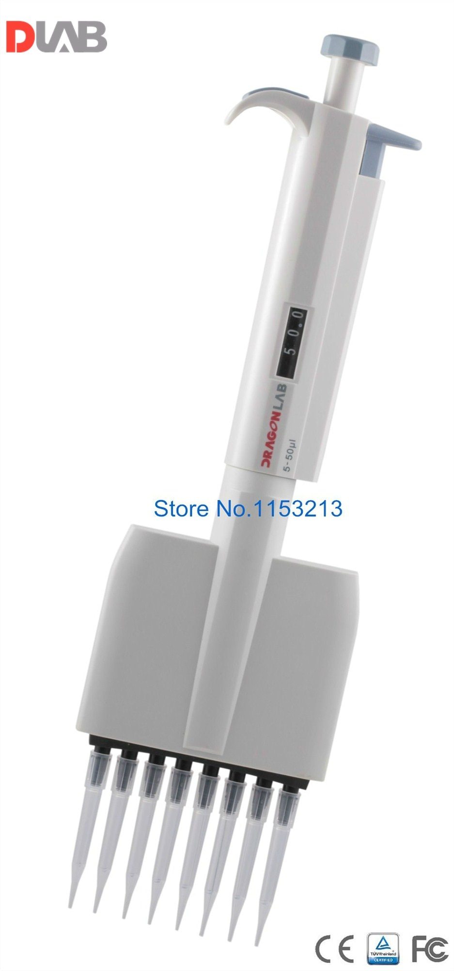 Multi-channel Pipette DLab Eight-Channel Mechanical Adjustable Volume Pipette-TopPette Dragon lab Twelve-channel Pipettor Pipet