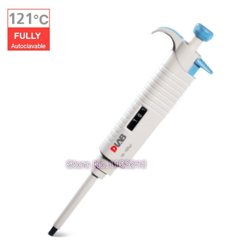 Dragon lab Completely autoclavable Pipette-MicroPette Plus Single Channel Adjustable TopPette Pipettor Pipet, Fully autoclavable