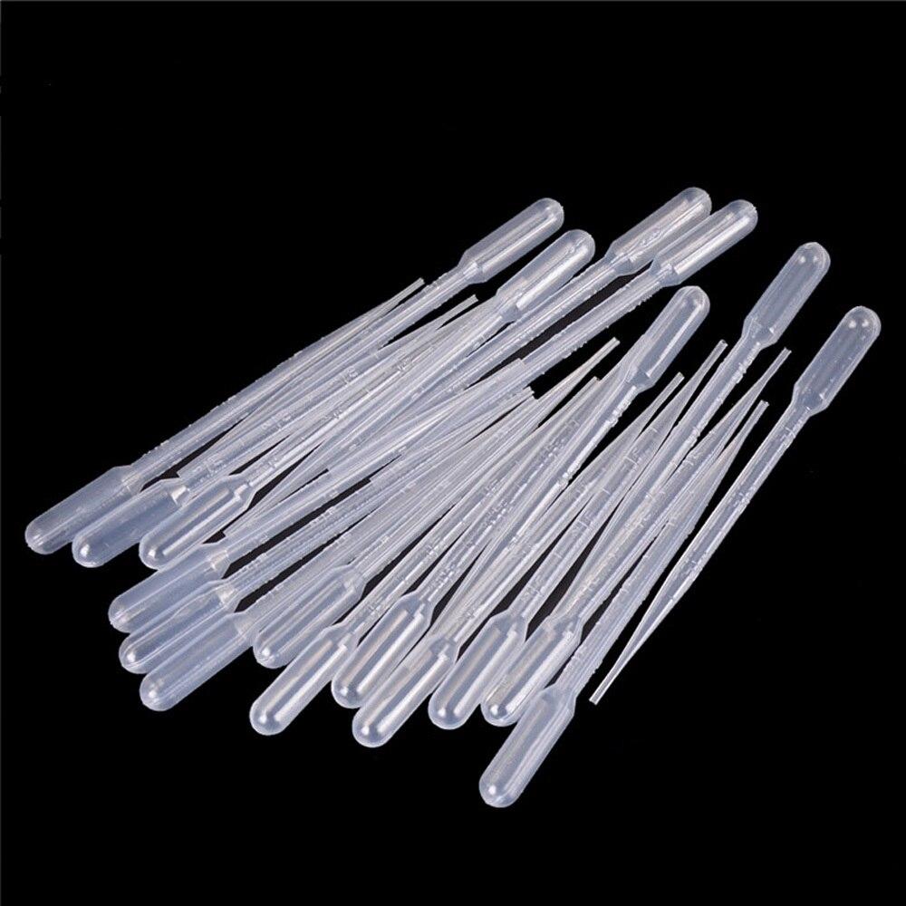 100Pc Transfer Pipettes 2 3ml Plastic Transparent Pipettes Disposable Safe Eye Dropper Transfer Graduated Pipettes Lab Supplies