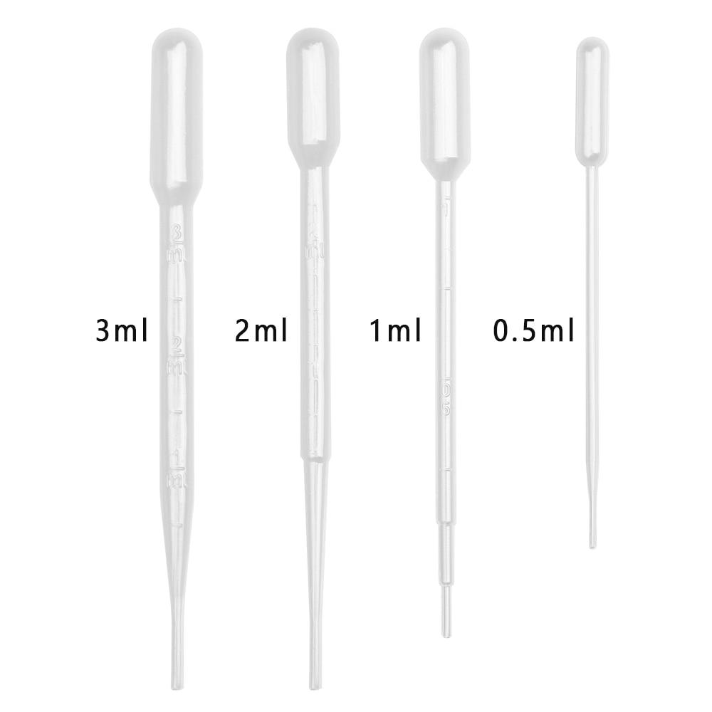 4 size 100/250Pcs/lot Multi-function Disposable Dropper Transparent Pipettes Transfer Graduated Pipettes Lab Supplies