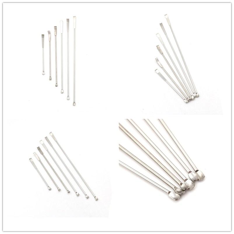 1Pcs 10cm-22cm Medicinal Spoon Stainless Steel Spatula Shovel Head Experiment Pharmacy Lab Use