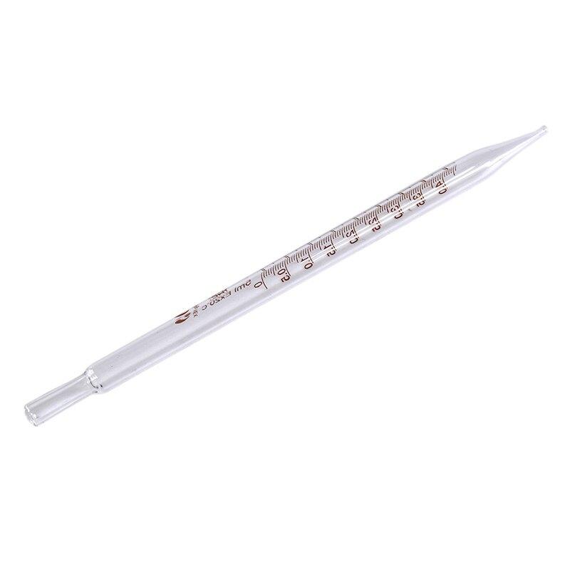 High Quality 5ml/10ml Lab Chemistry Dropper Dispensing Transfer Pipettes Glass Graduated Pipette without Rubber Bulb