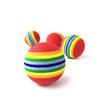 1Pcs Rainbow Cat Toy Ball 3.5cm Interactive Cat Toys Play Chewing Rattle Scratch EVA Ball Training Pet Supplies