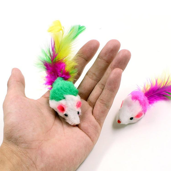 New 3/10pcs Cat mice toys False Mouse Interactive Mini Funny Plush Animal Playing Toys For Cats Kitten Toys