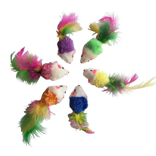 New 3/10pcs Cat mice toys False Mouse Interactive Mini Funny Plush Animal Playing Toys For Cats Kitten Toys