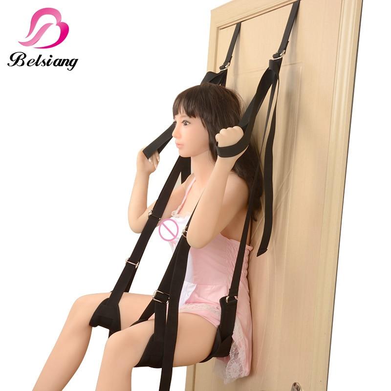 Top Grade Adult Sex Swing Door Women Sex Swing Stand Fetish Restraints Bdsm Bondage Straps Erotic Toy Sex Furnitures For Couples